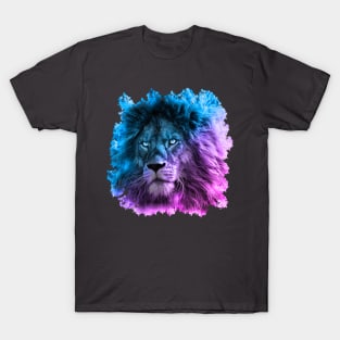 Colored lion face T-Shirt